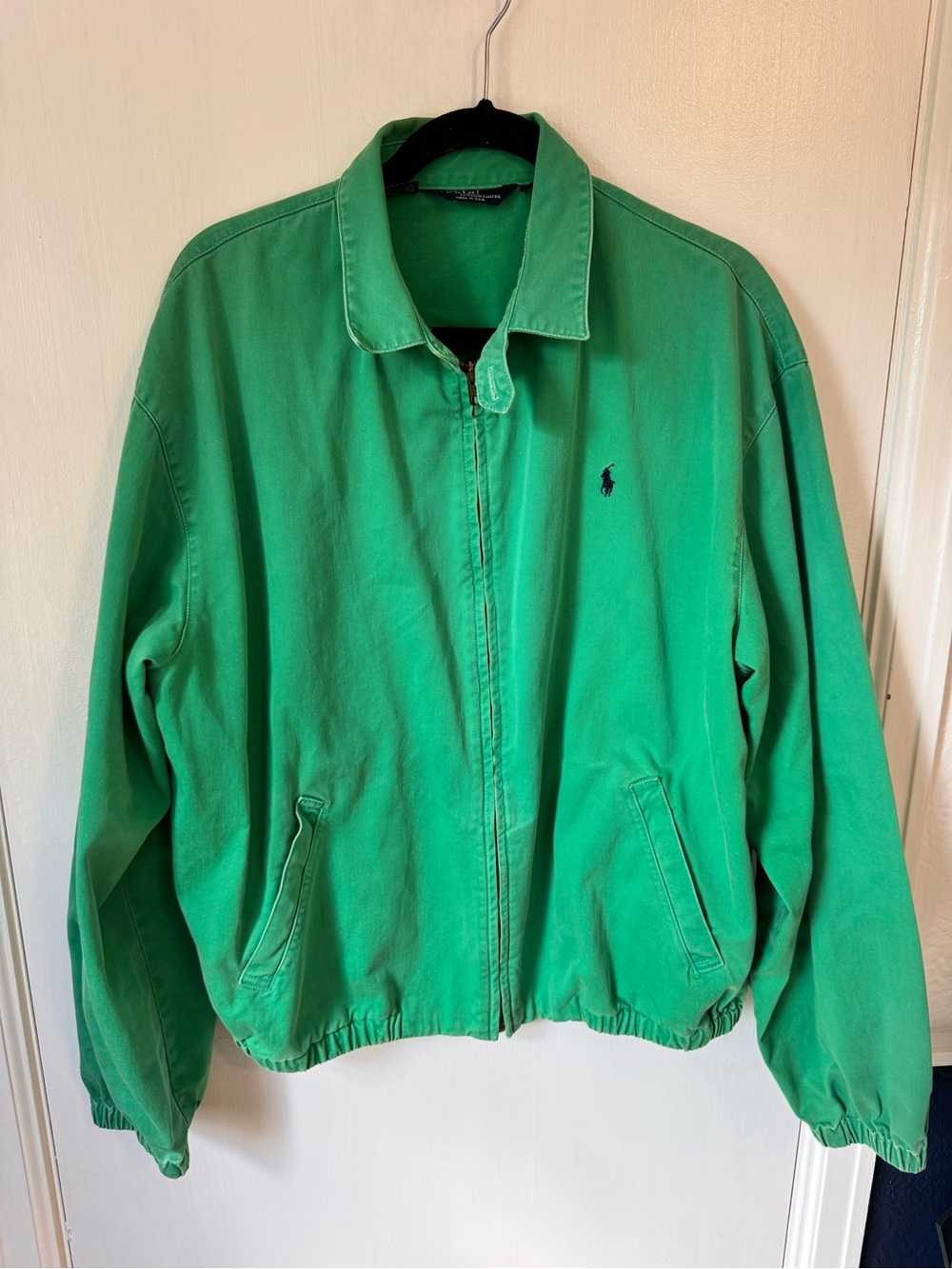 Vintage 90’s Polo Ralph Lauren Green Zip-Front Jacket